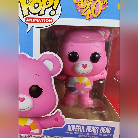 Hopeful heart bear funko # 1204 (nib)Brand new care bears hopeful heart bear - Picture 3 of 7